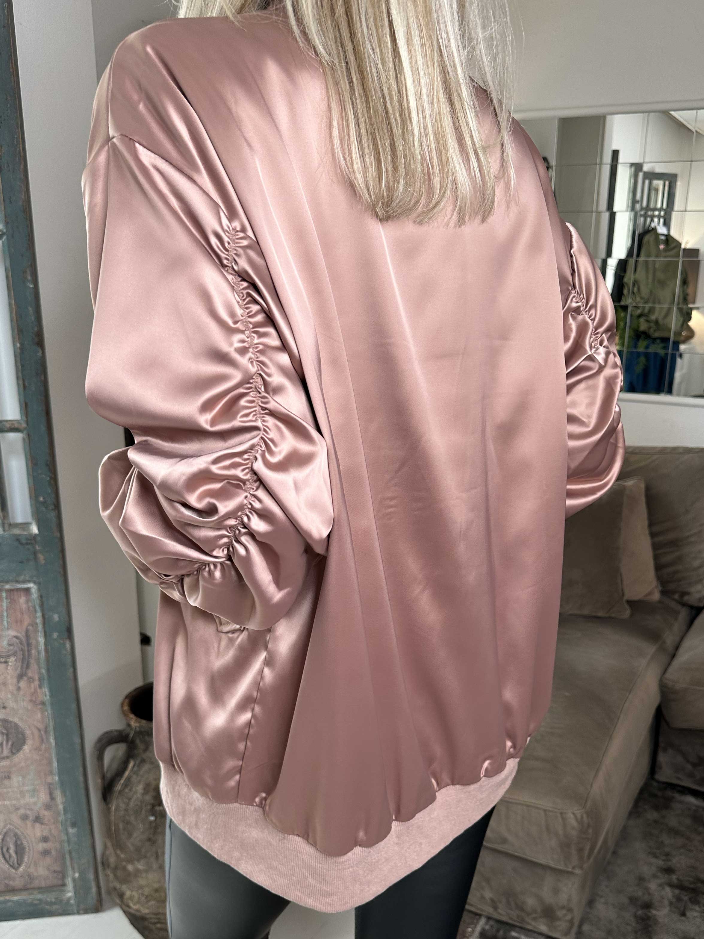 Idalia - Shiny lätt jacka med dragkedja